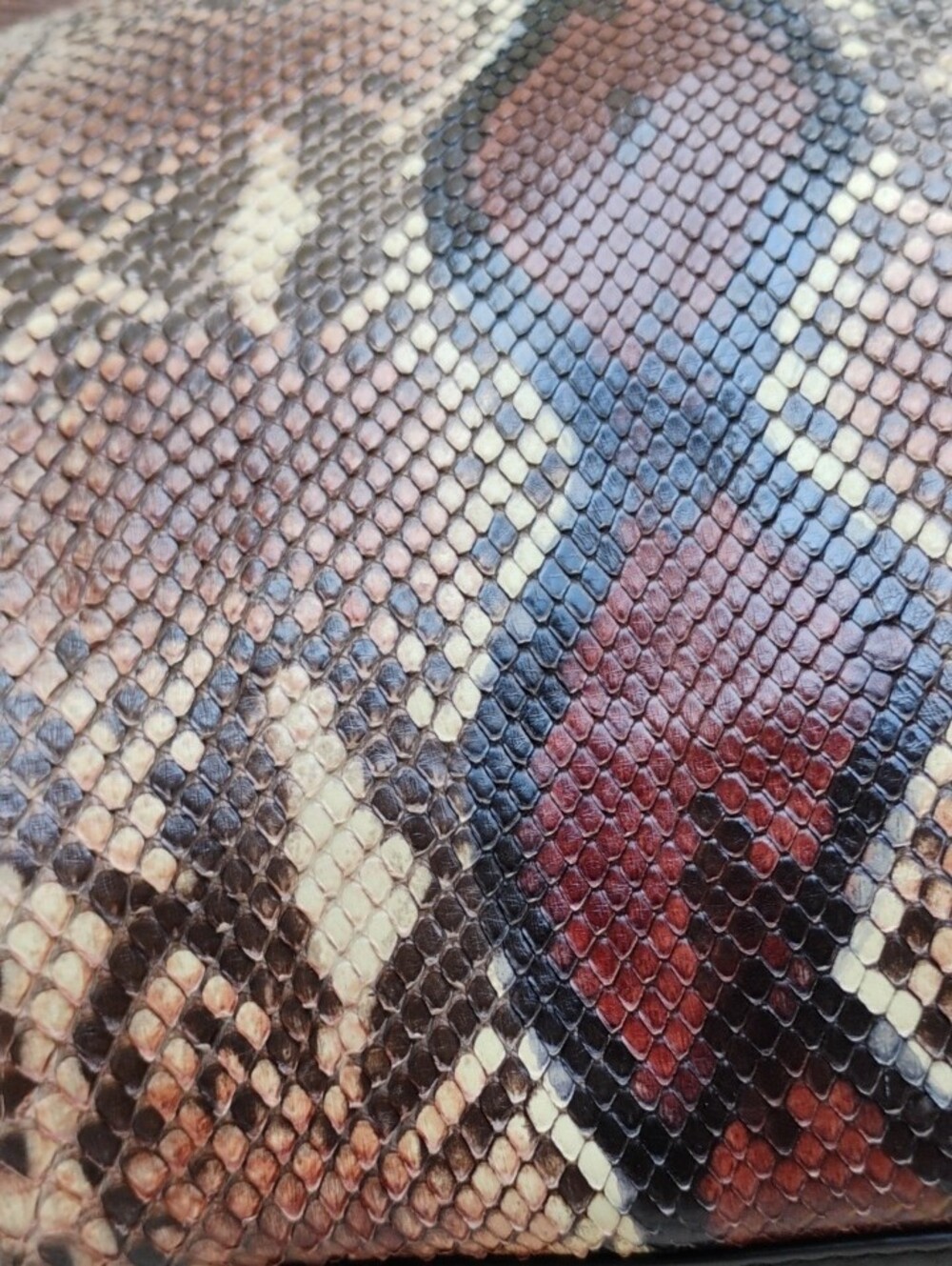 Furla 3 Compartment Snake-Print Tote Bag in Brown and Black - Picture 9 of 16